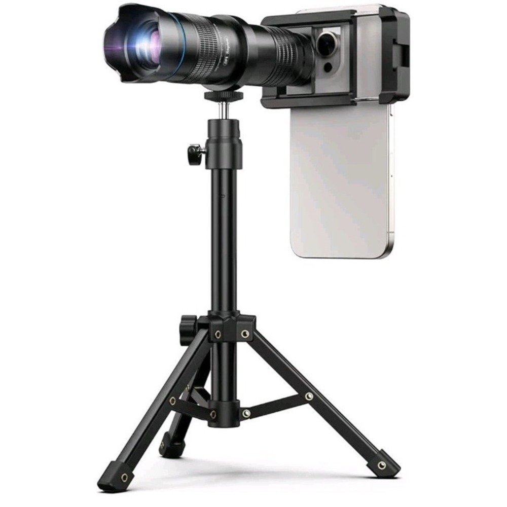 APEXEL HD 28x Long Range Monocular Zoom‎ Telephoto Lens With Tripod for Phones